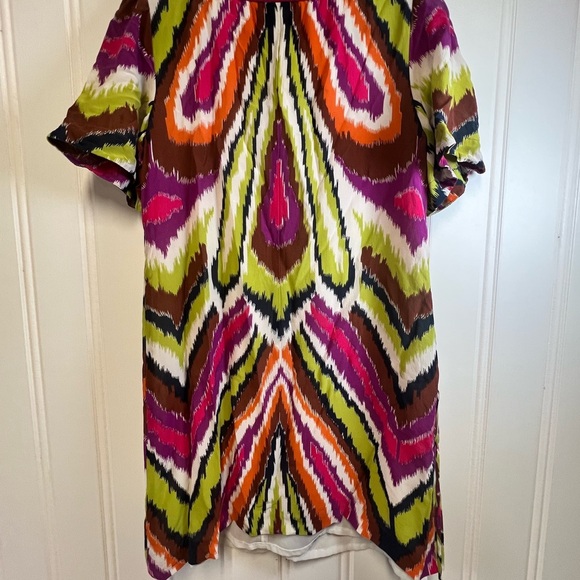 Trina Turk Multicolor Silk Dress Size 6 - Picture 4 of 6